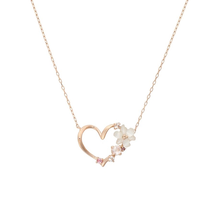 K10 PG | K10 PG ハートガーランドネックレス | Samantha Tiara