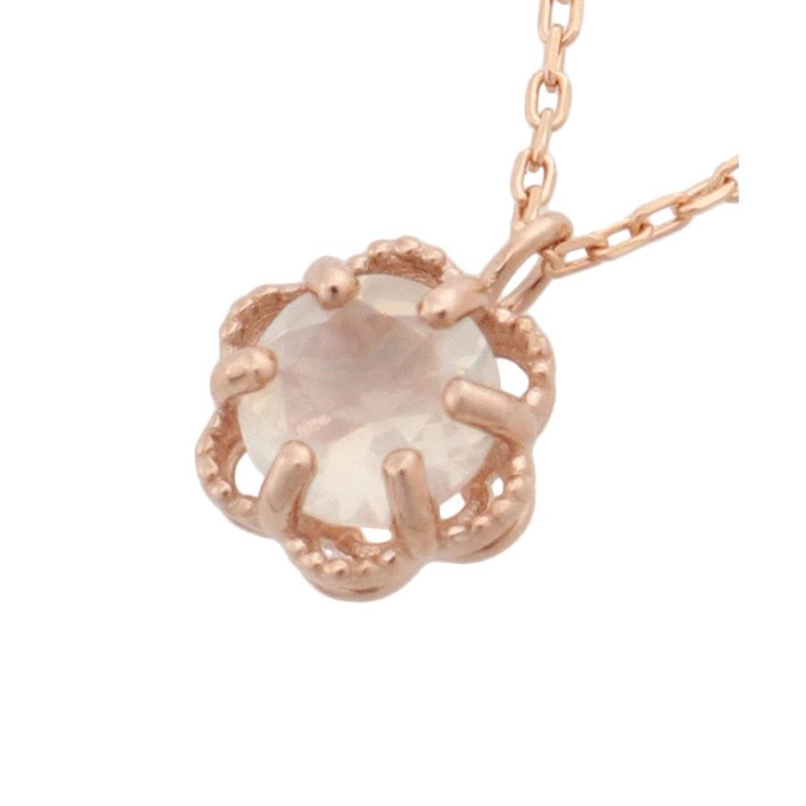 K10 PG フラワーモチーフネックレス≪6月 誕生石≫ | Samantha Tiara | 詳細画像2 