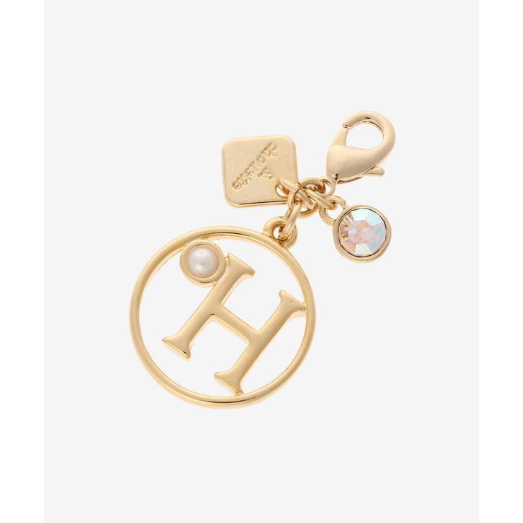 ゴールド | オーバルパールイニシャルFT H | & chouette