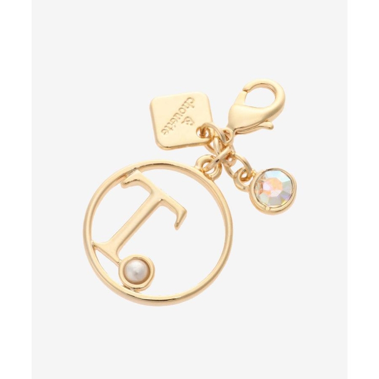 ゴールド | オーバルパールイニシャルFT T | & chouette