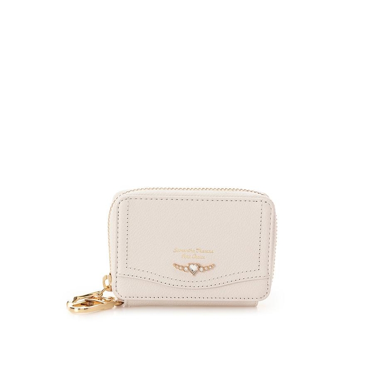 オフホワイト | クリアハートビジュー キーケース | Samantha Thavasa Petit Choice