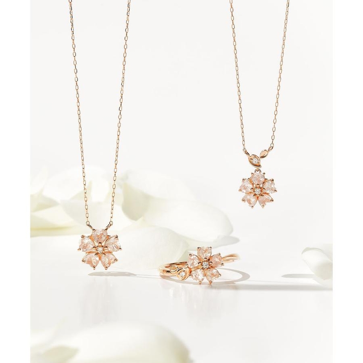 ハートペタル ネックレス[品番：STJW0003464]｜Samantha Tiara 