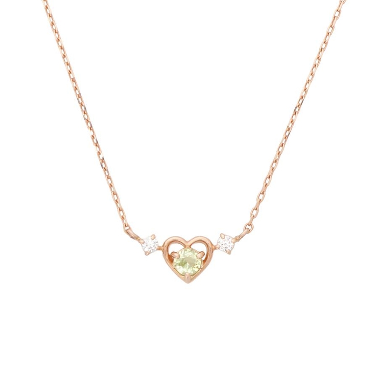 K10PG ハートネックレス≪8月 誕生石≫ | Samantha Tiara | 詳細画像1 