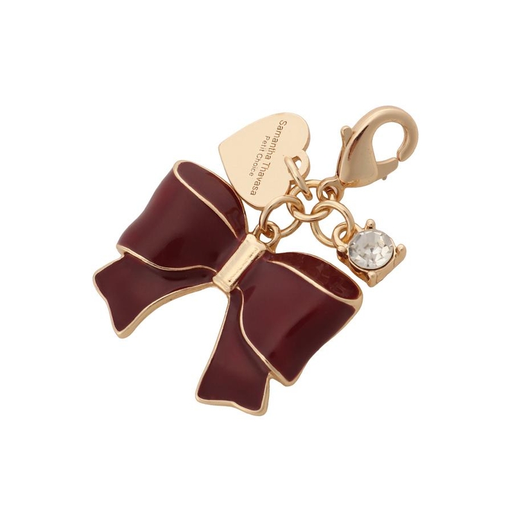 レッド | ビターリボン ファスナーチャーム | Samantha Thavasa Petit Choice