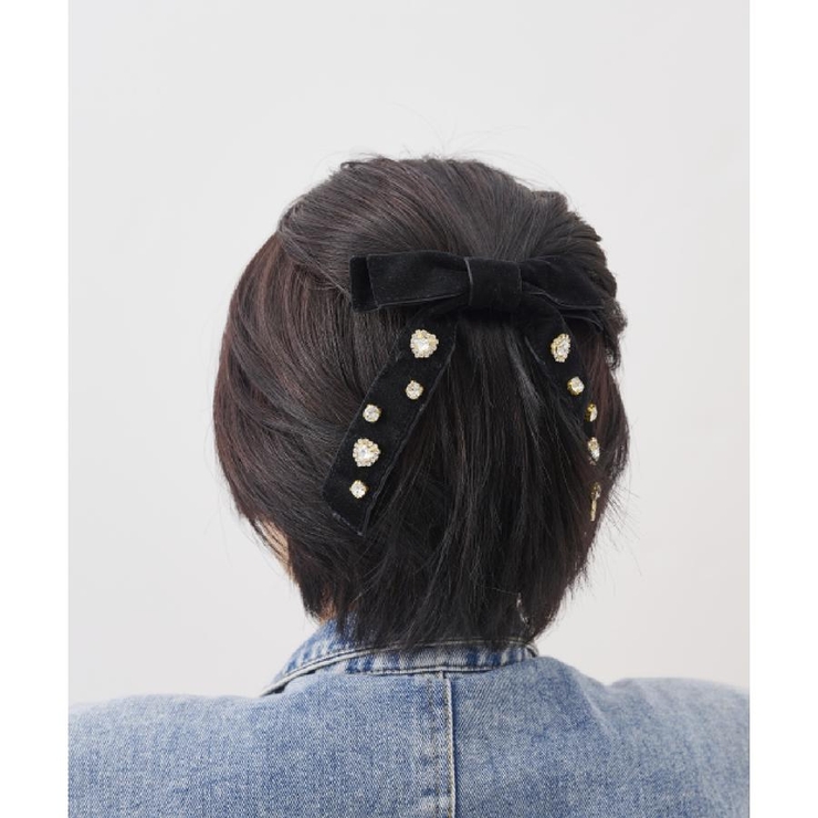 ハートビジューリボンバレッタ | SAMANTHAVEGA | 詳細画像2 