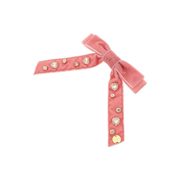 ピンク | ハートビジューリボンバレッタ | SAMANTHAVEGA