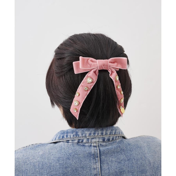 ハートビジューリボンバレッタ | SAMANTHAVEGA | 詳細画像4 