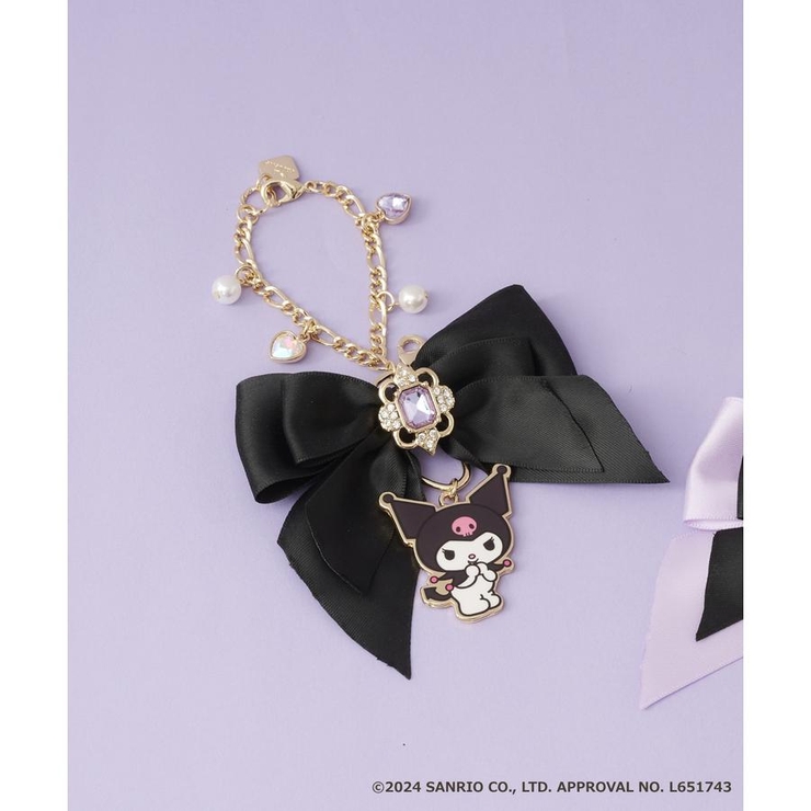 ブラック | 《クロミ コレクション》リボンモチーフバッグチャーム | & chouette