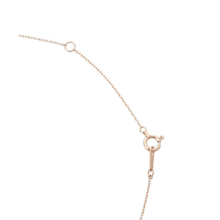 K10PG ハートモチーフネックレス≪2月 誕生石≫[品番：STJW0014131