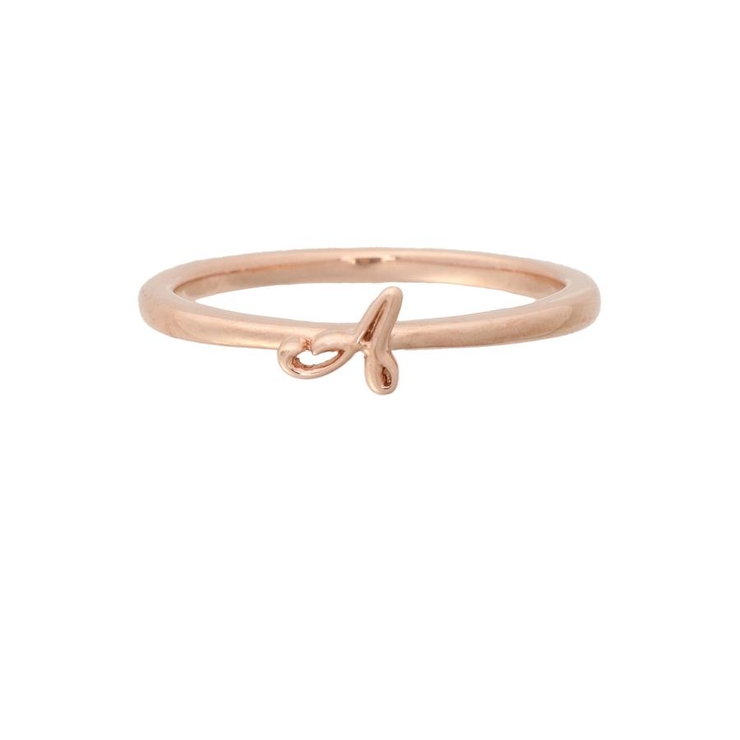 SILVER PGメッキ | イニシャルリング(A) | Samantha Tiara