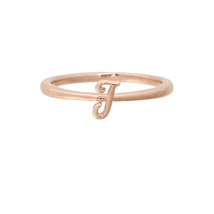 SILVER PGメッキ | イニシャルリング(J) | Samantha Tiara