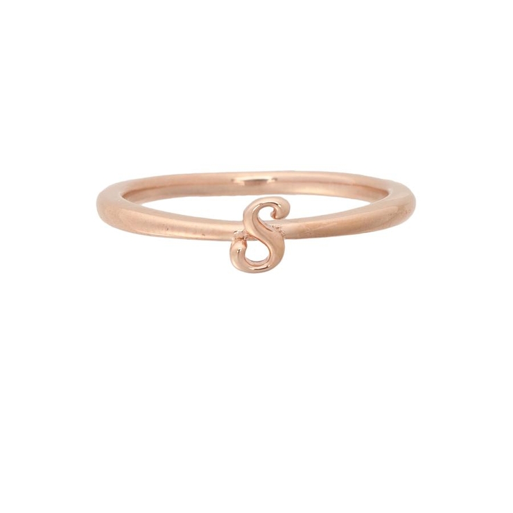 SILVER PGメッキ | イニシャルリング(S) | Samantha Tiara