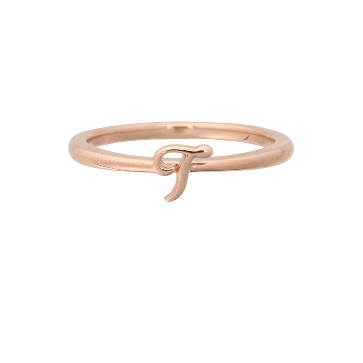 SILVER PGメッキ | イニシャルリング(T) | Samantha Tiara