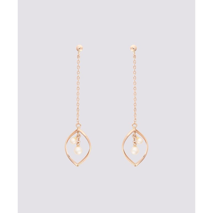 K10 PG パール リーフピアス | Samantha Tiara | 詳細画像1 