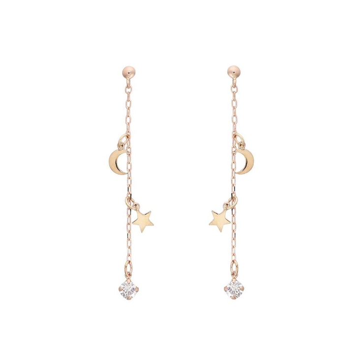 K10 PG | K10 PG チェーンピアス(スター) | Samantha Tiara