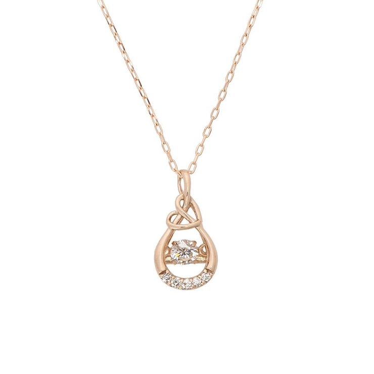 K18 SPG(PG) | K18 PG  Love Knot スウィングルネックレス | Samantha Tiara