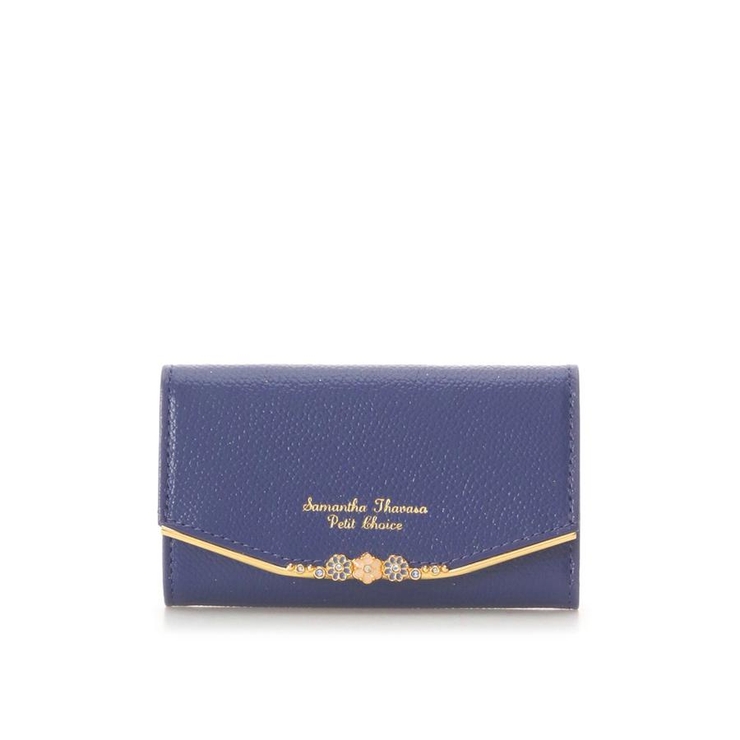 ネイビー | フラワーバー キーケース | Samantha Thavasa Petit Choice