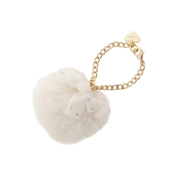 オフホワイト | リボンファーチャーム | Samantha Thavasa Petit Choice