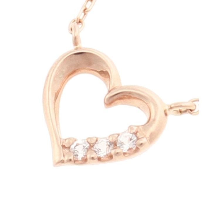 K10 PG ホワイトトパーズ ハートネックレス ≪11月 誕生石≫ | Samantha Tiara | 詳細画像2 