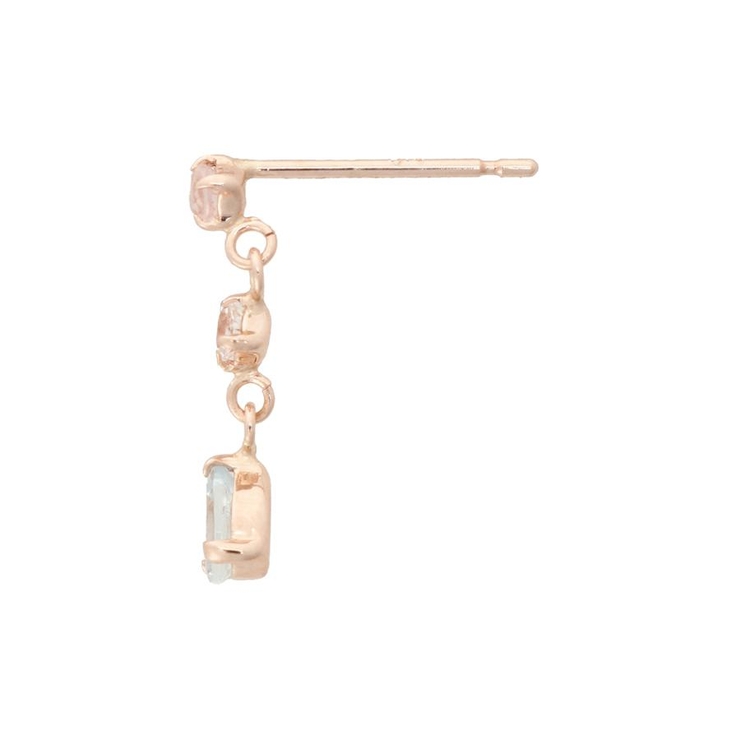 K10 PG ストーンピアス≪3月 誕生石≫ | Samantha Tiara | 詳細画像2 