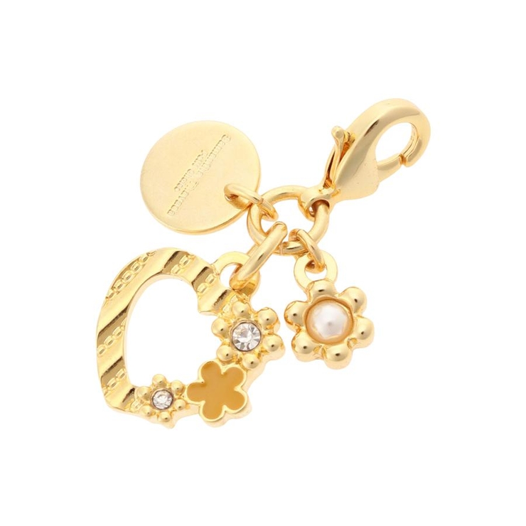 イエロー | ハートフラワーファスナーチャーム | Samantha Thavasa Petit Choice