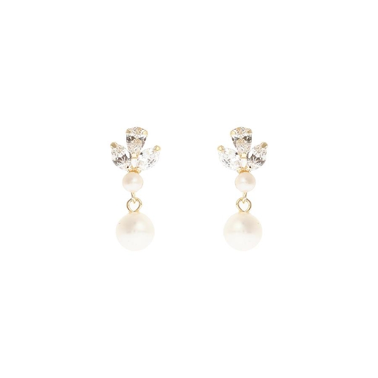 K10 YG ピアス[品番：STJW0012081]｜Samantha Tiara