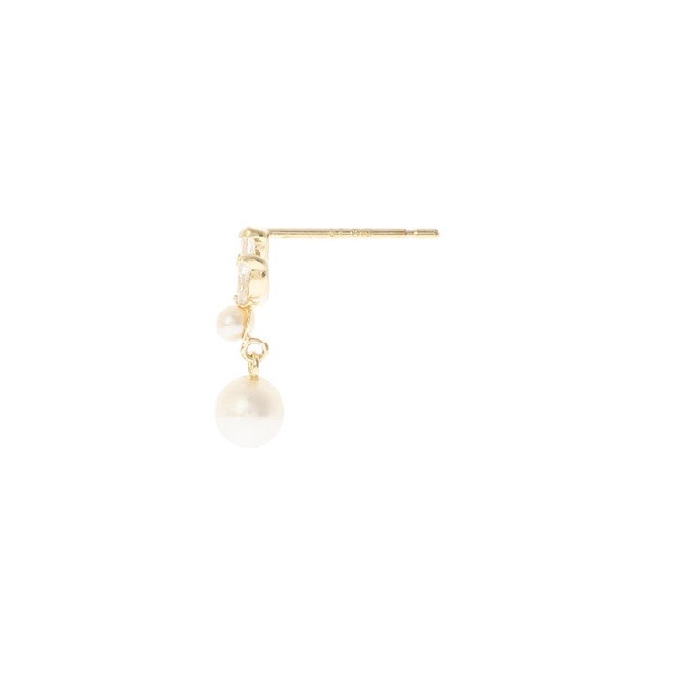 K10 YG ピアス[品番：STJW0012081]｜Samantha Tiara