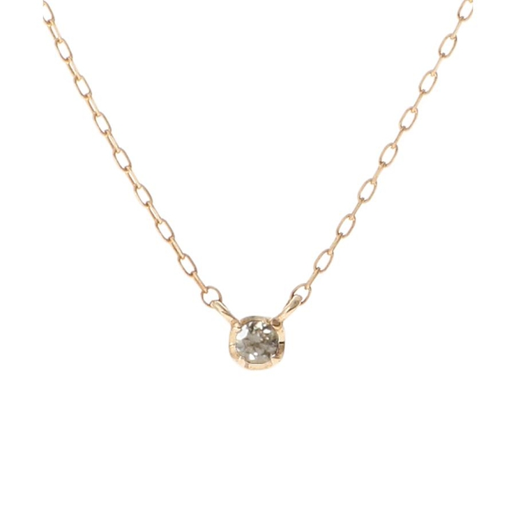 K10 YG １石ダイヤモンド ネックレス | Samantha Tiara | 詳細画像1 