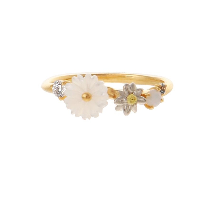 フラワー シェル リング[品番：STJW0006502]｜Samantha Tiara