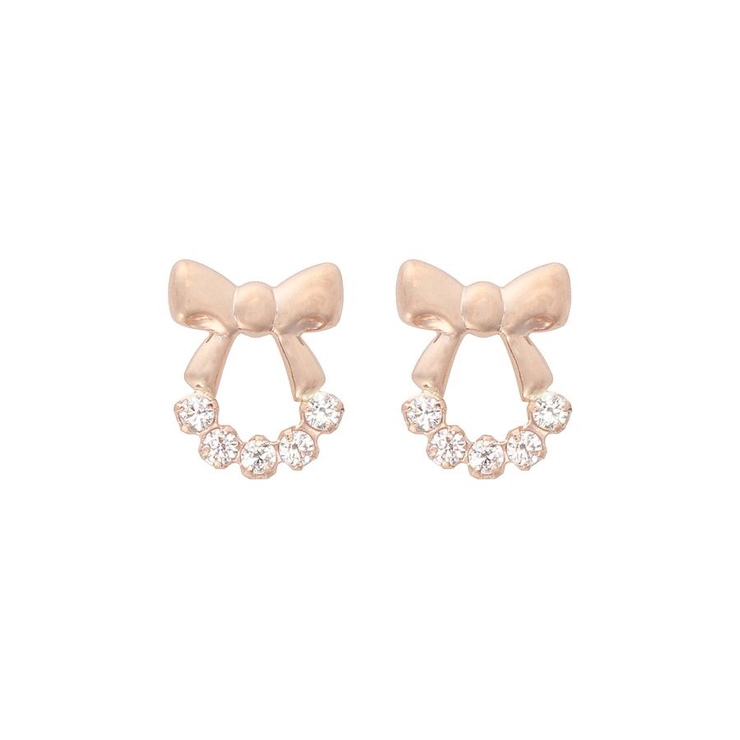 K10 PG | K10PG リボンピアス | Samantha Tiara