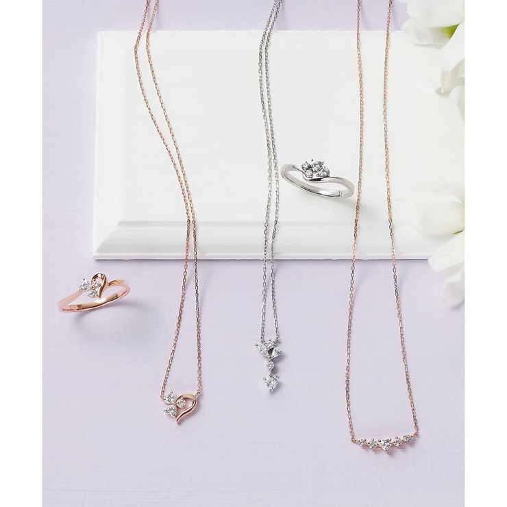 USA VINTAGE CLEAR STONE CHAIN DESIGN NECKLACE/アメリカ古着