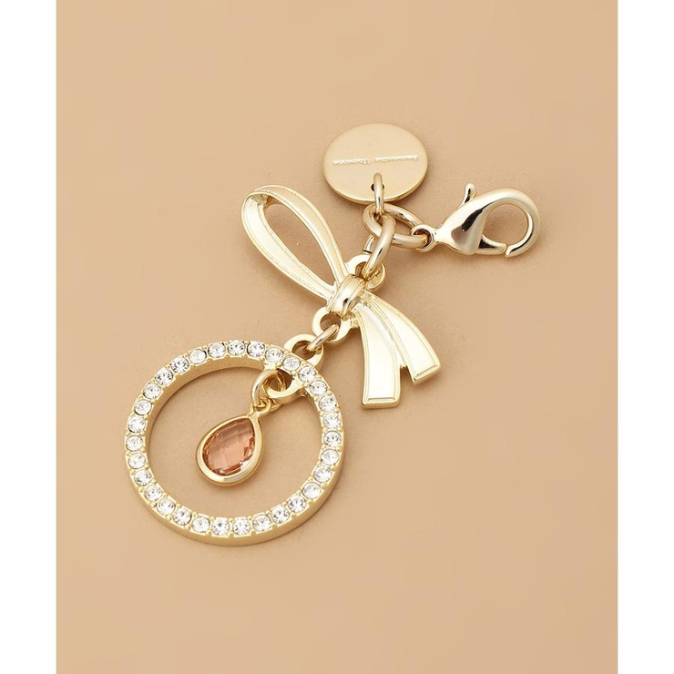 ピンク | ビジューリング リボンファスナーチャーム | Samantha Thavasa