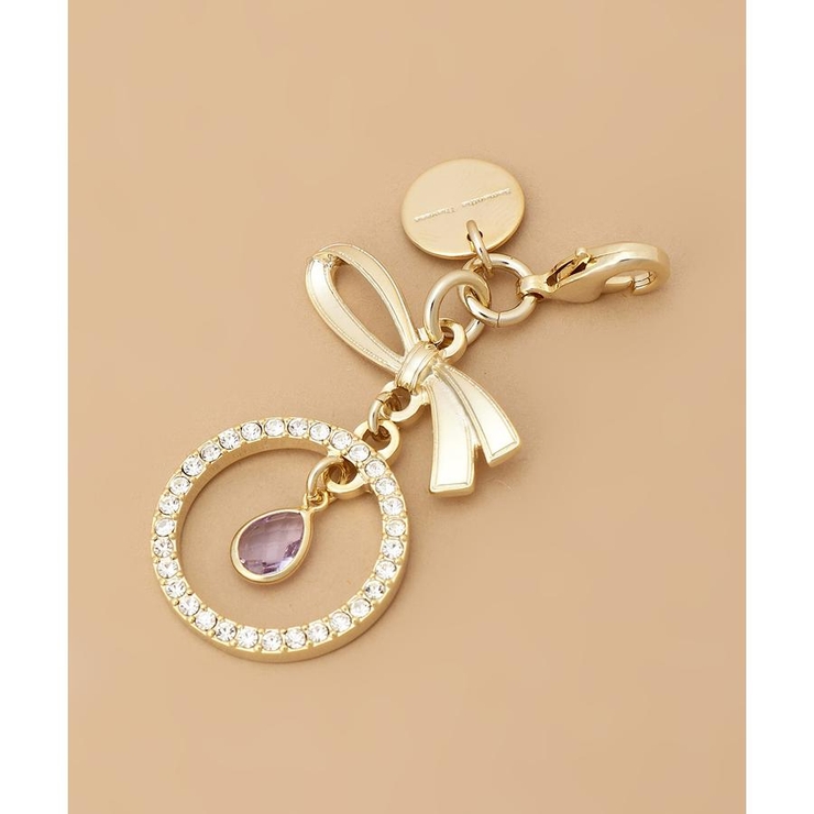 ラベンダー | ビジューリング リボンファスナーチャーム | Samantha Thavasa