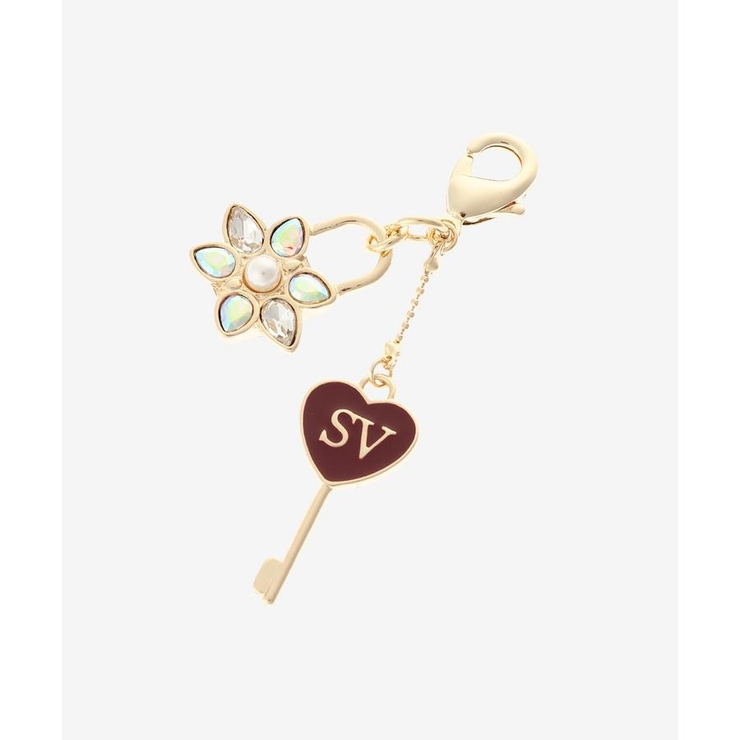 レッド | パドロックハートキーチャーム | SAMANTHAVEGA