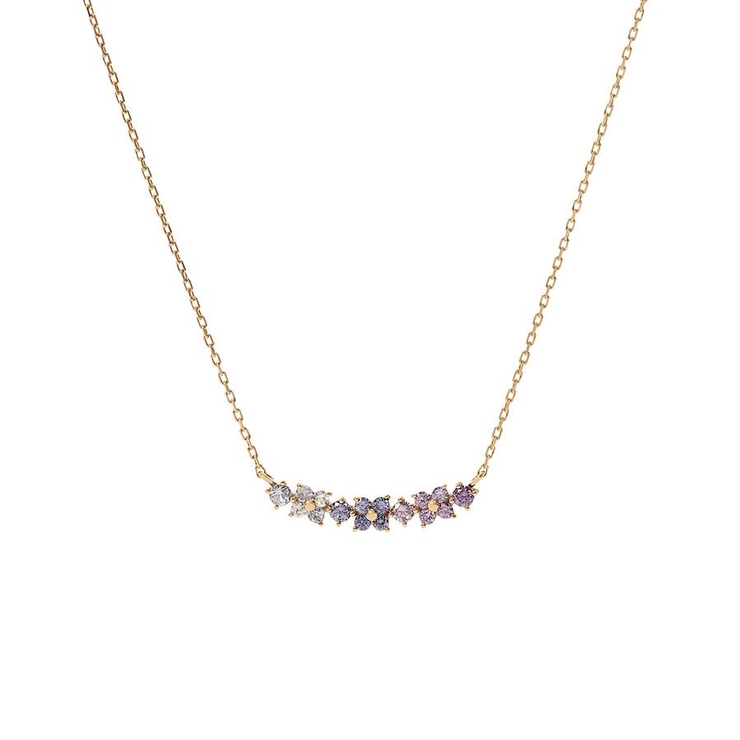 SILVER YGメッキ | フラワーモチーフバンド ネックレス | Samantha Tiara