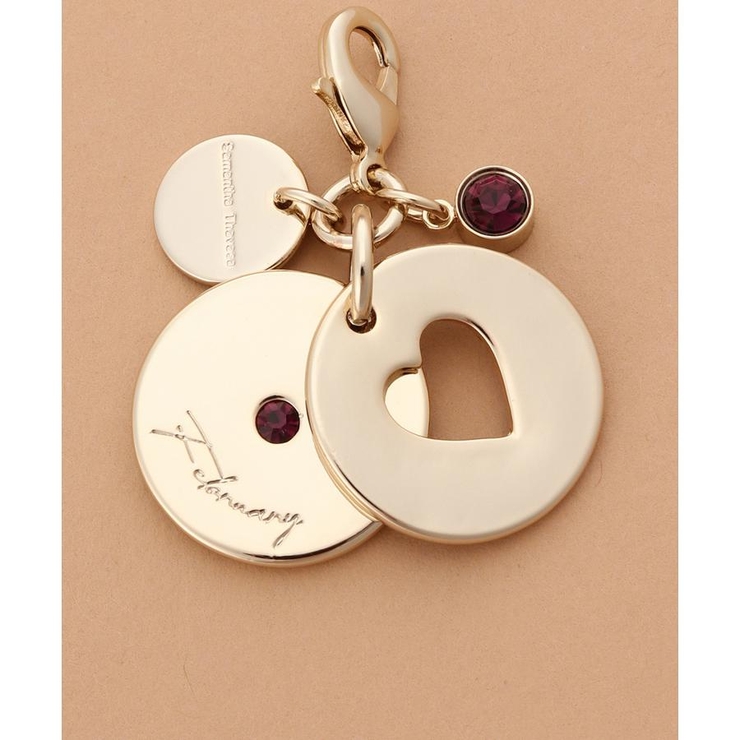 バースデーストーンカラービジューファスナーチャーム（2月） | Samantha Thavasa | 詳細画像2 