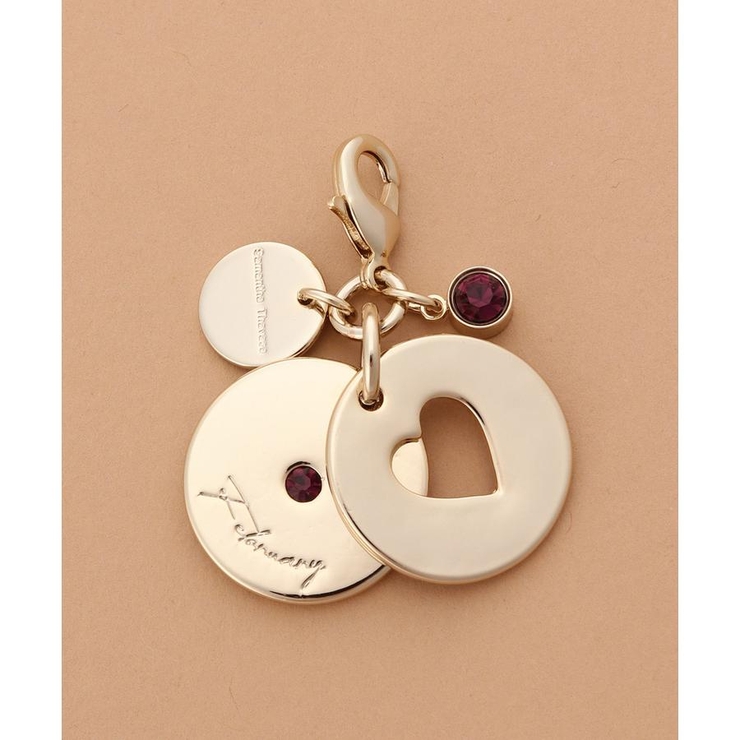 バースデーストーンカラービジューファスナーチャーム（2月） | Samantha Thavasa | 詳細画像3 