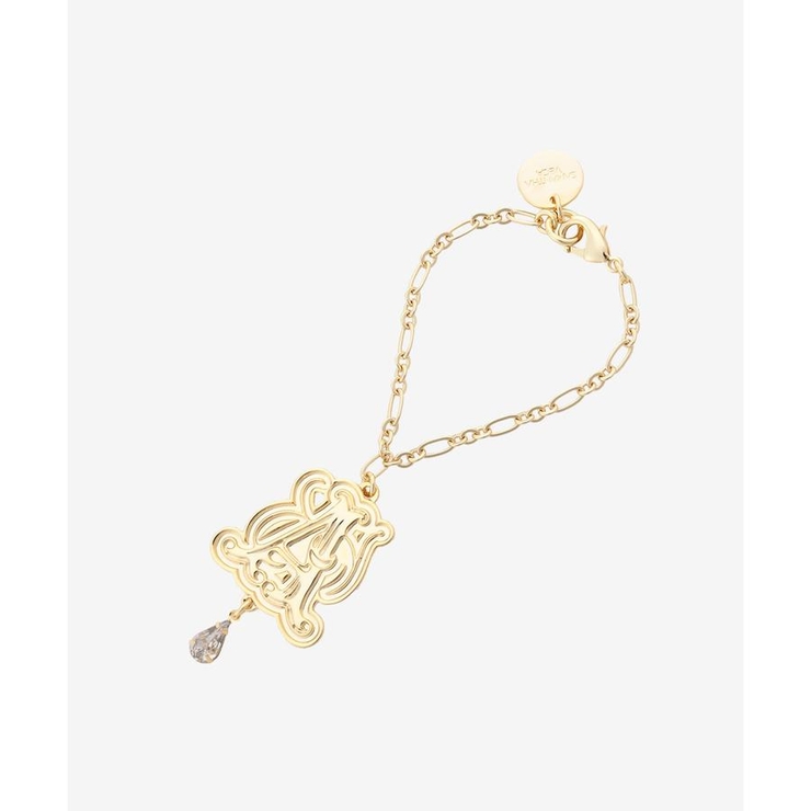 ゴールド | ドロップストーンイニシャルバッグチャーム（A） | SAMANTHAVEGA