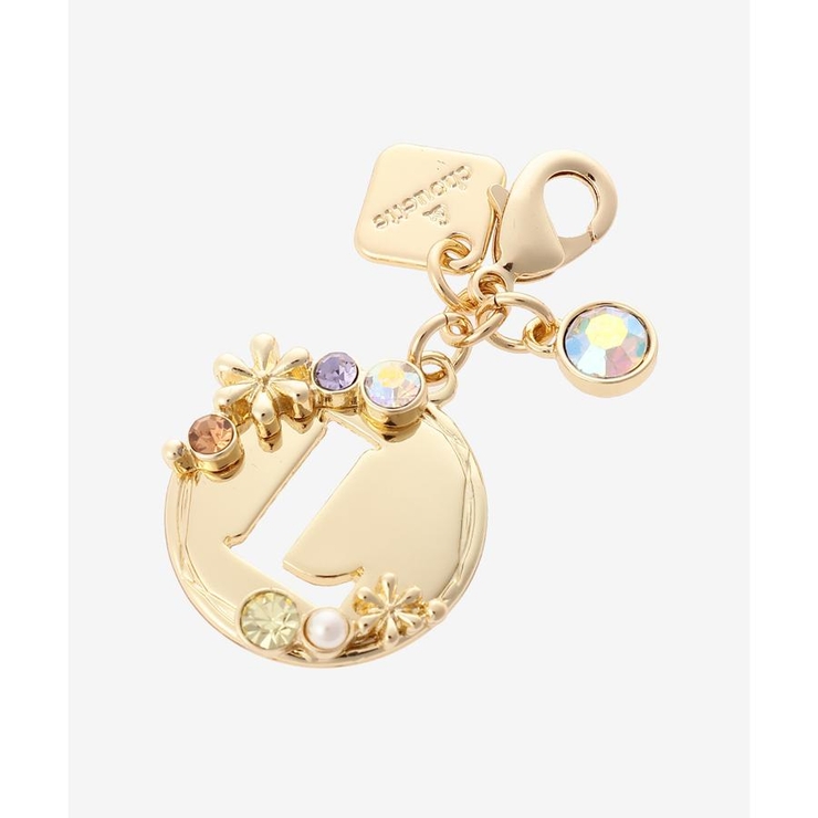 ゴールド | オーバルフラワーイニシャルファスナートップ(L) | & chouette