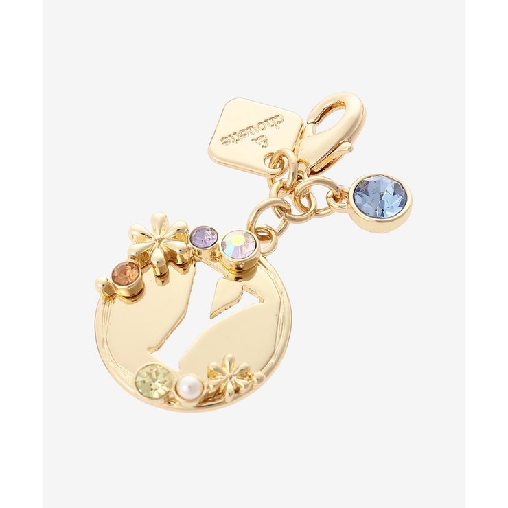 ゴールド | オーバルフラワーイニシャルファスナートップ(Y) | & chouette