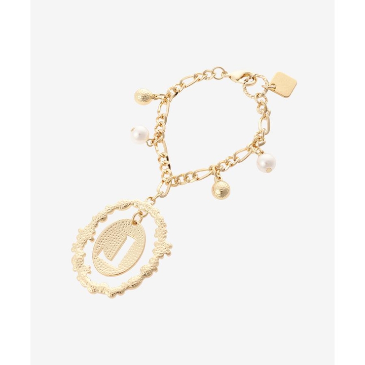 オーバルフラワーイニシャルバッグチャーム(L) | & chouette | 詳細画像2 