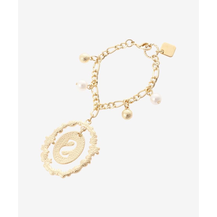 オーバルフラワーイニシャルバッグチャーム(S) | & chouette | 詳細画像2 