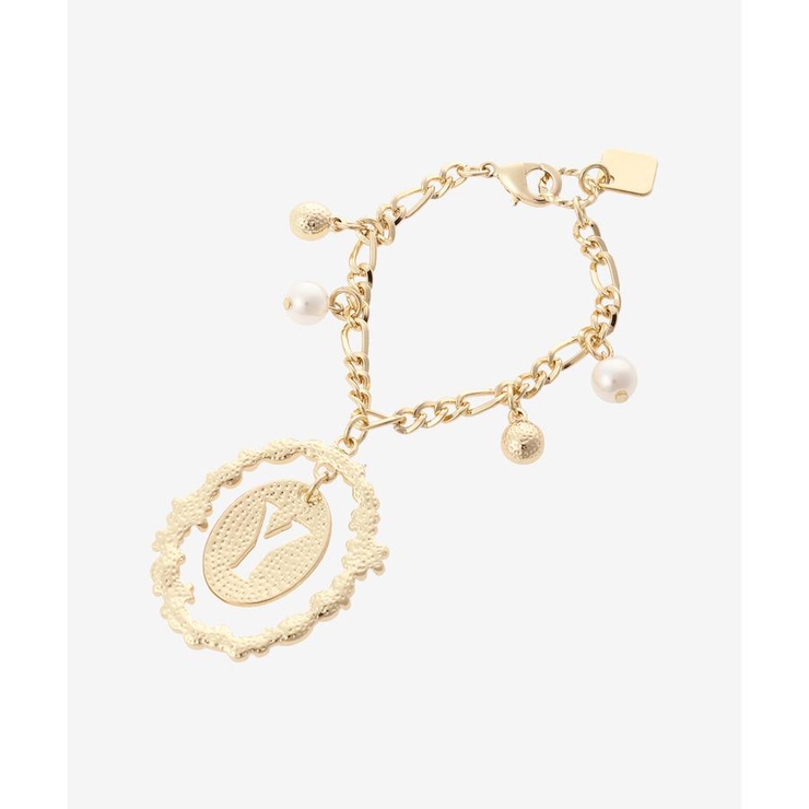 オーバルフラワーイニシャルバッグチャーム(Y) | & chouette | 詳細画像2 