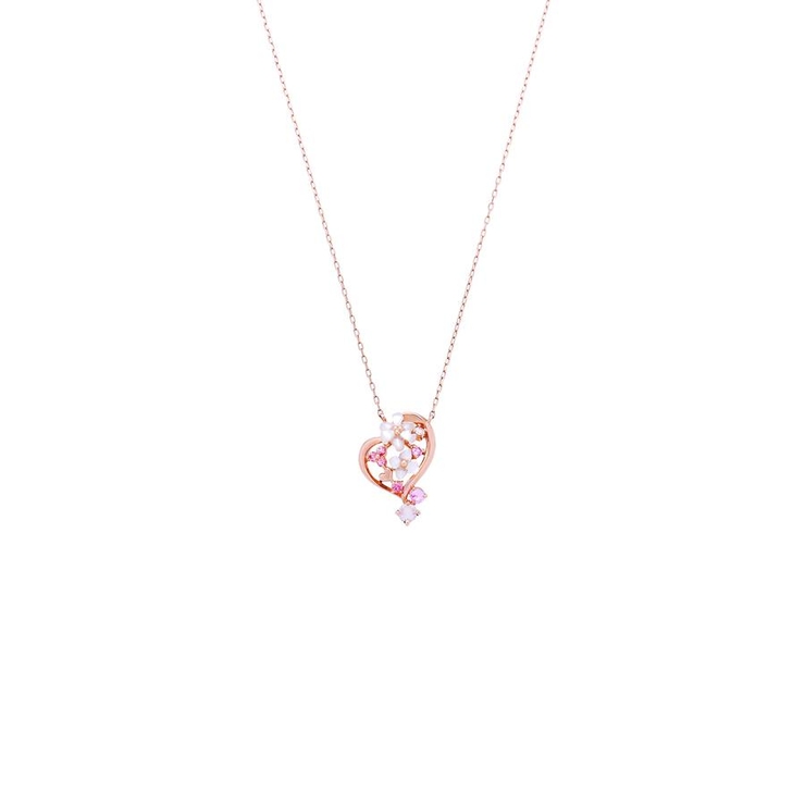 K10 PG ハートシェルフラワーネックレス[品番：STJW0012332]｜Samantha Jewelry（サマンサ ジュエリー）のレディースファッション通販｜SHOPLIST（ショップリスト）