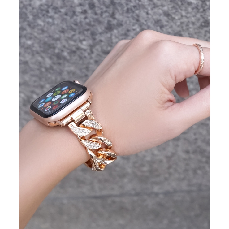 最大78%OFFクーポン Apple Watch アップル チェーンバンド ピンクゴールド 44mm