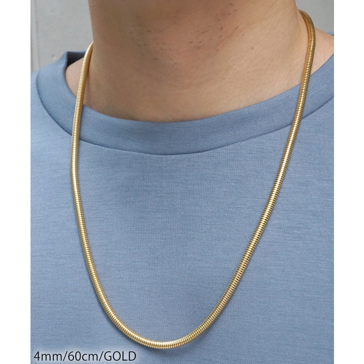 ステンレス スネーク チェーン ネックレス SBG[品番:SBGA0002134 在庫販売 スネークチェーンネックレス k18 ネックレス