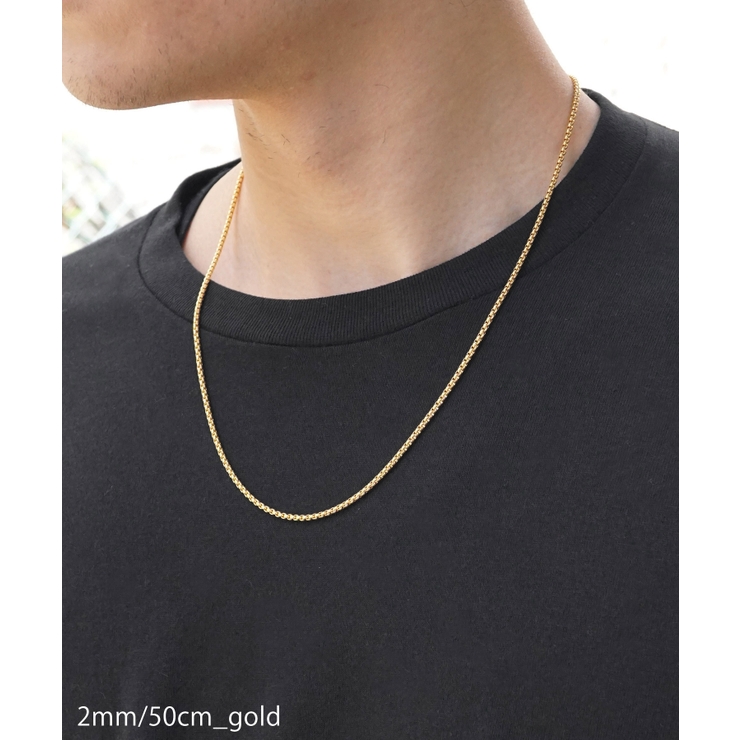 ベネチアン ロープ ステンレス チェーン ネックレス SBG[品番：SBGA0001820]｜SBG （エスビージー）のメンズファッション通販｜SHOPLIST（ショップリスト）