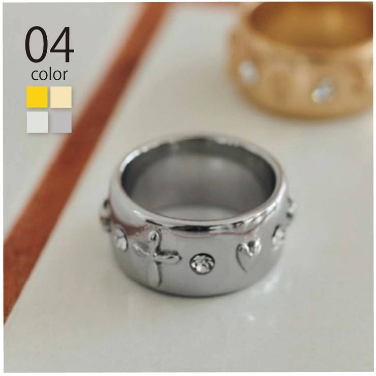 【GOLDY】ミックス プチ モチーフ リング 5251002 | SETUP7【WOMEN】 | 詳細画像1 