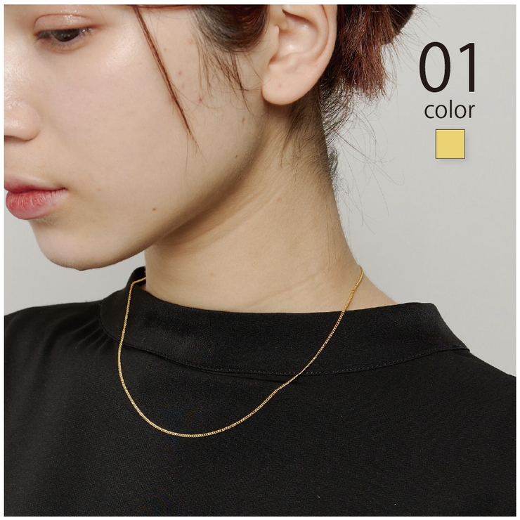 A.P.C ゴールド チェーンネックレス SETUP7】真鍮ゴールドチェーンネックレス 40cm Type-A NKS[品番