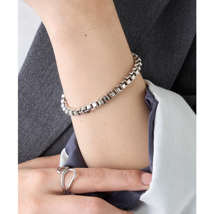 シルバーアンカーチェーンブレスレット シェーヌダンクル風 6175 | SETUP7【WOMEN】 | 詳細画像14 